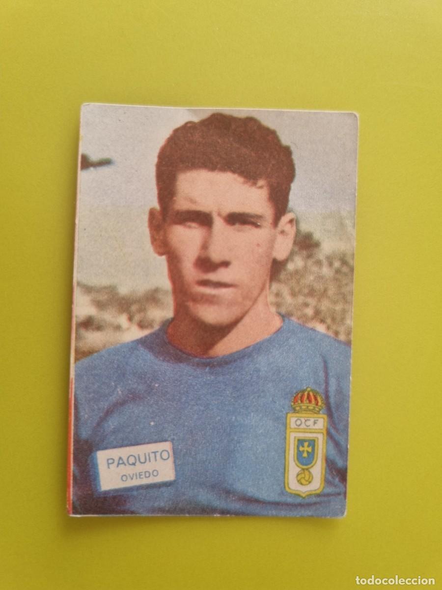 Cromos de f&uacute;tbol: CROMO FUTBOL FHER 61 62 1961 1962 NUNCA PEGADO SIN PEGAR PAQUITO REAL OVIEDO AR926