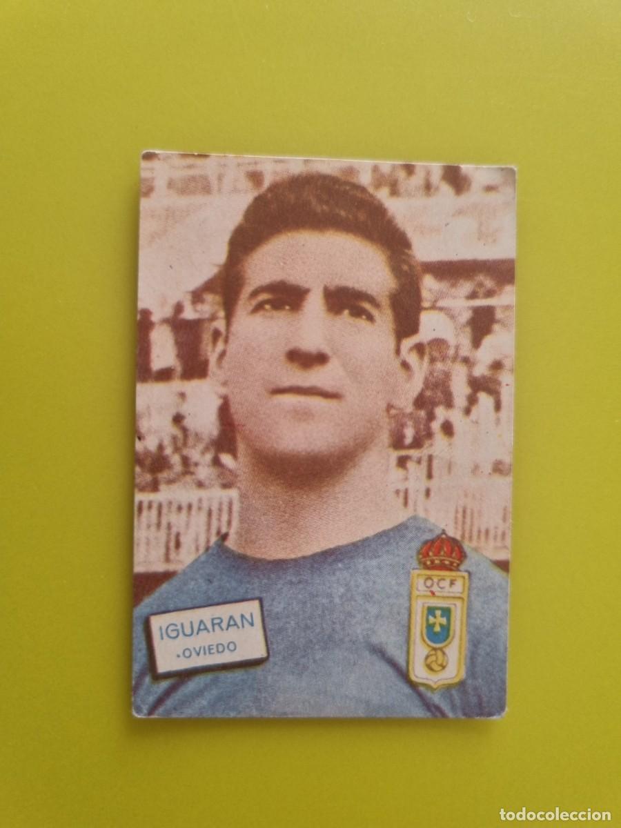Cromos de f&uacute;tbol: CROMO FUTBOL FHER 61 62 1961 1962 NUNCA PEGADO SIN PEGAR IGUARAN REAL OVIEDO AR926