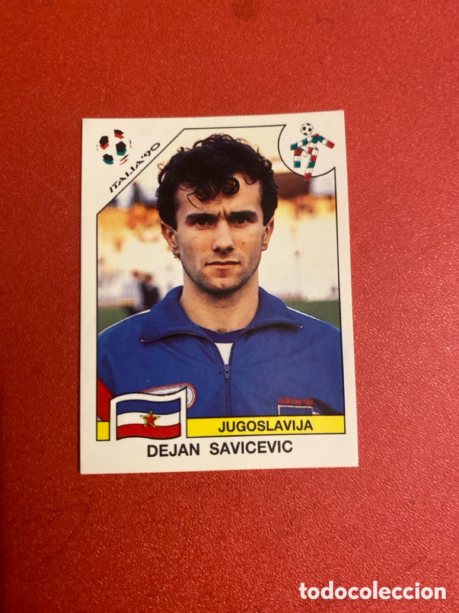 Cromos de f&uacute;tbol: Cromo panini mundial Italia 90 n&uacute;mero 284 Savicevic - Stickers album world cup Italy 1990