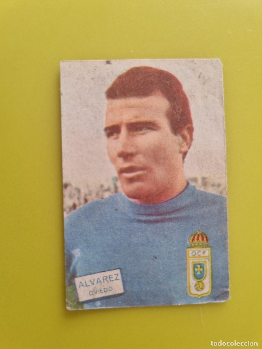 Cromos de f&uacute;tbol: CROMO FUTBOL FHER 61 62 1961 1962 NUNCA PEGADO SIN PEGAR ALVAREZ REAL OVIEDO AR926
