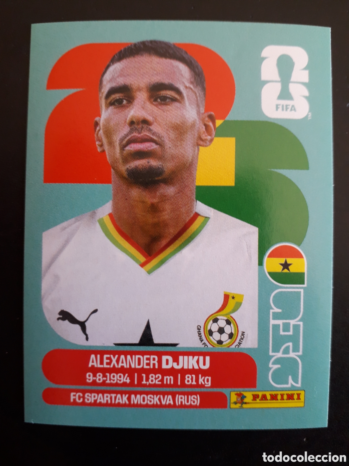 Cromos de f&uacute;tbol: DJIKU GHANA GHA 6 MUNDIAL F&Uacute;TBOL 2026 FIFA WORLD CUP PANINI SIN PEGAR PEDIDO M&Iacute;NIMO 3&euro;
