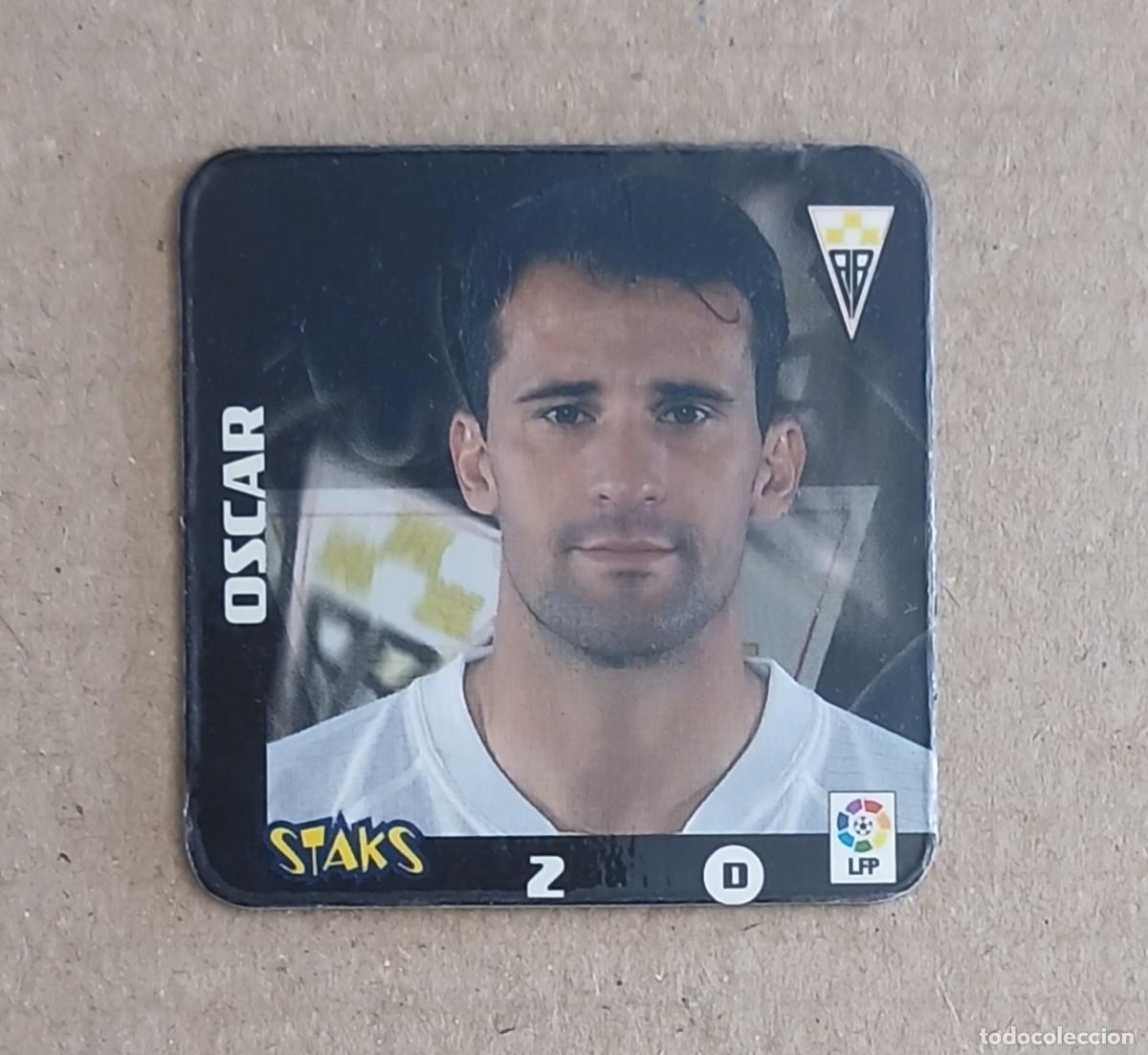 Fu&szlig;ball-Sticker: STAK n&ordm; 2 &Oacute;SCAR ALBACETE STAKS LA RAZ&Oacute;N LIGA 2003-2004 DE PANINI.