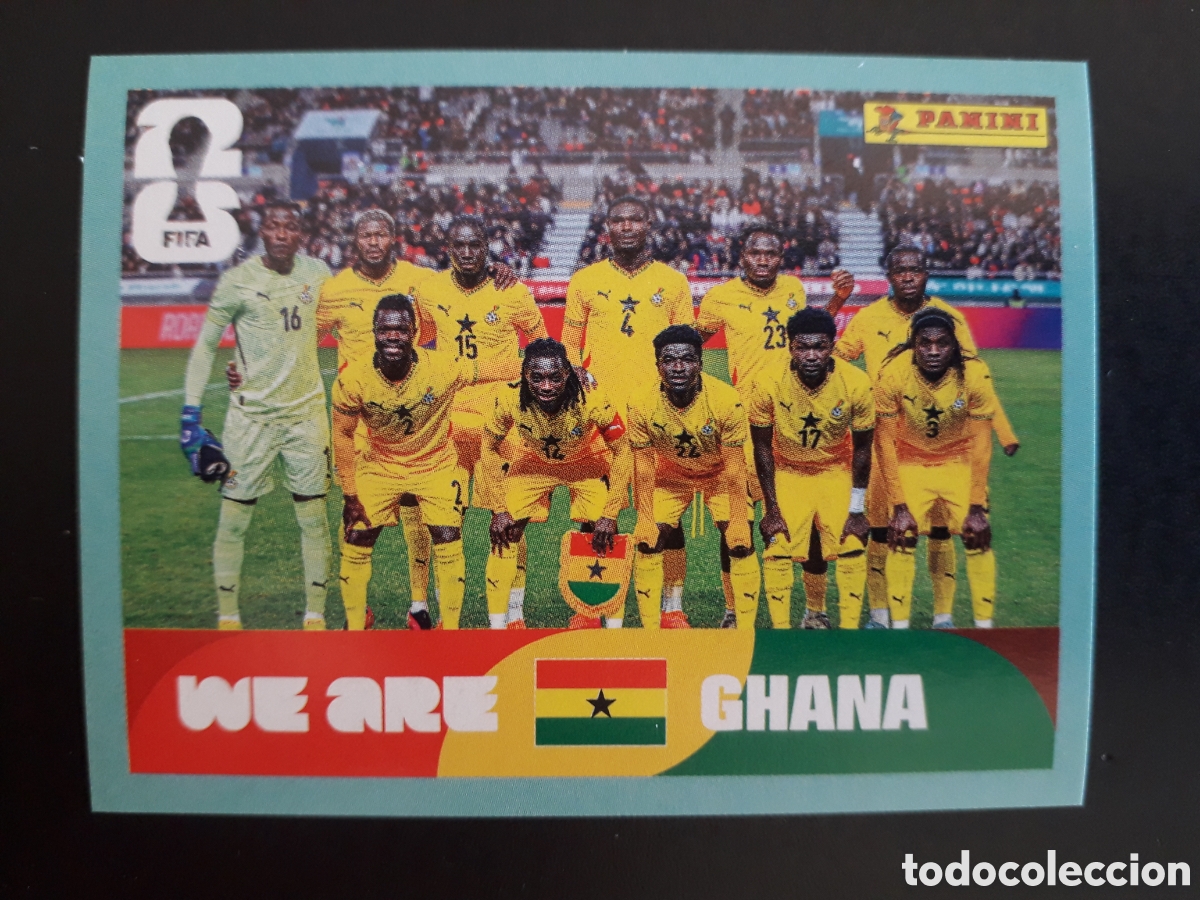 Cromos de f&uacute;tbol: EQUIPO GHANA GHA 13 MUNDIAL F&Uacute;TBOL 2026 FIFA WORLD CUP PANINI SIN PEGAR PEDIDO M&Iacute;NIMO 3&euro;