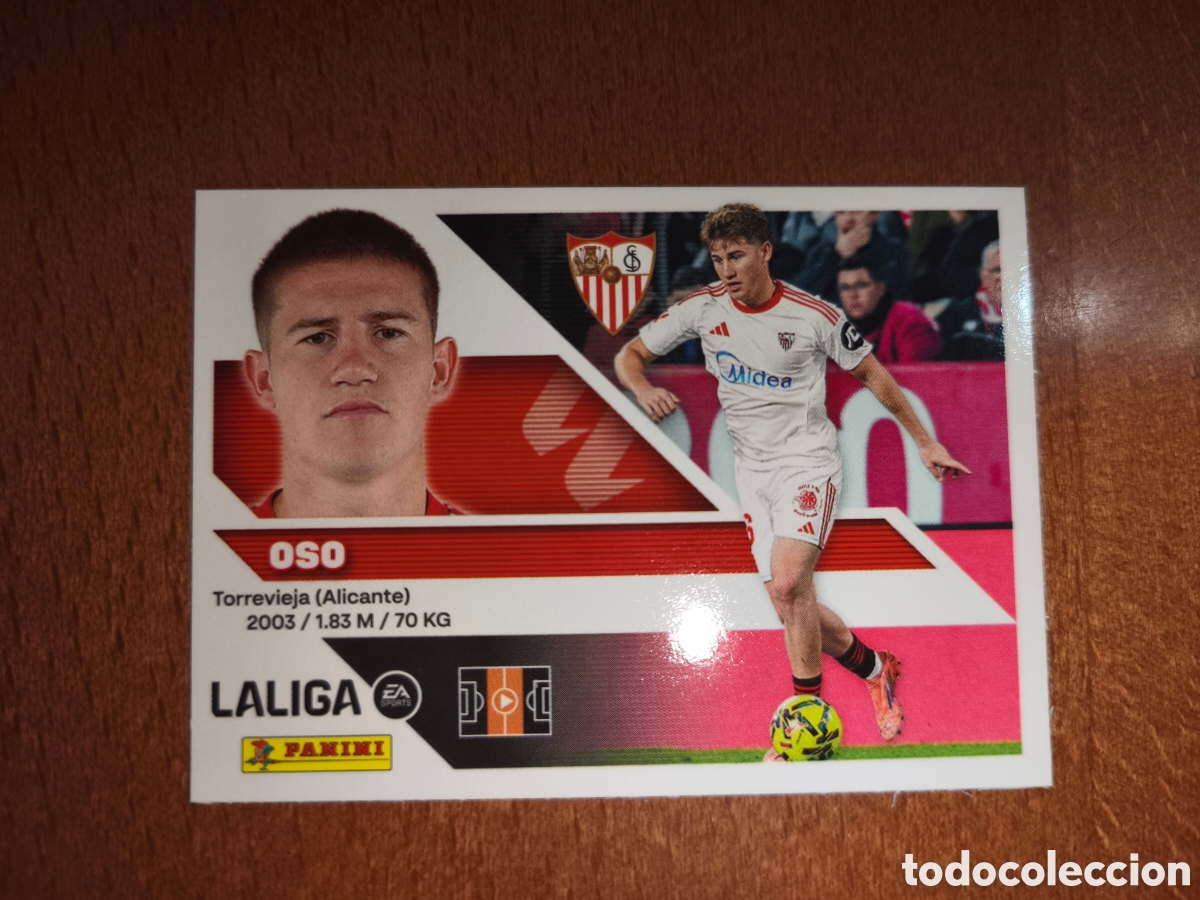 Cromos de f&uacute;tbol: Oso n&deg;11 liga este 26/27 Sevilla