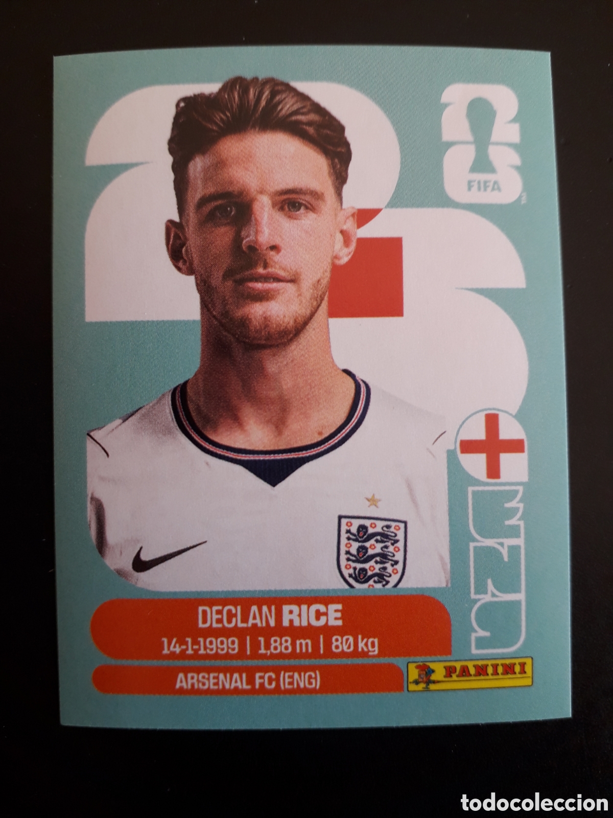 Cromos de f&uacute;tbol: RICE INGLATERRA ENG 10 MUNDIAL F&Uacute;TBOL 2026 FIFA WORLD CUP PANINI SIN PEGAR PEDIDO M&Iacute;NIMO 3&euro;