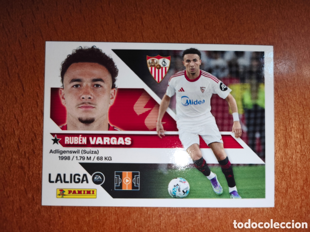 Fu&szlig;ball-Sticker: Vargas n&deg;15 liga este 26/27 Sevilla
