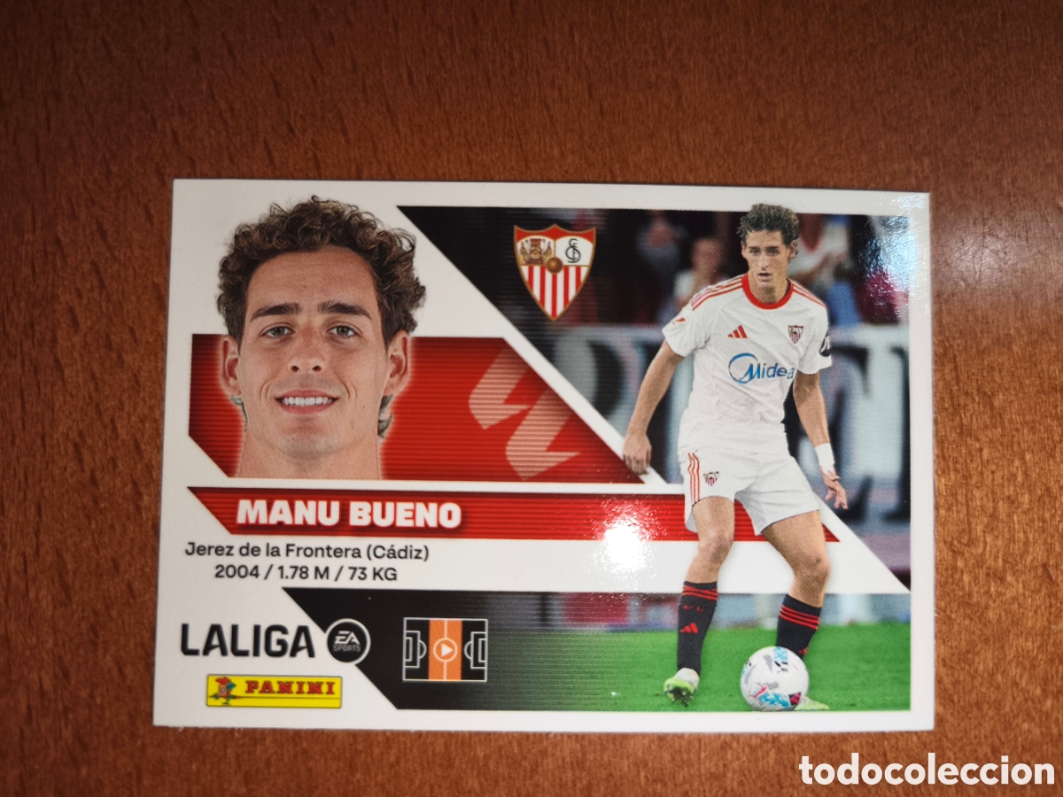 Football Stickers: Manu Bueno n&deg;16 liga este 26/27 Sevilla