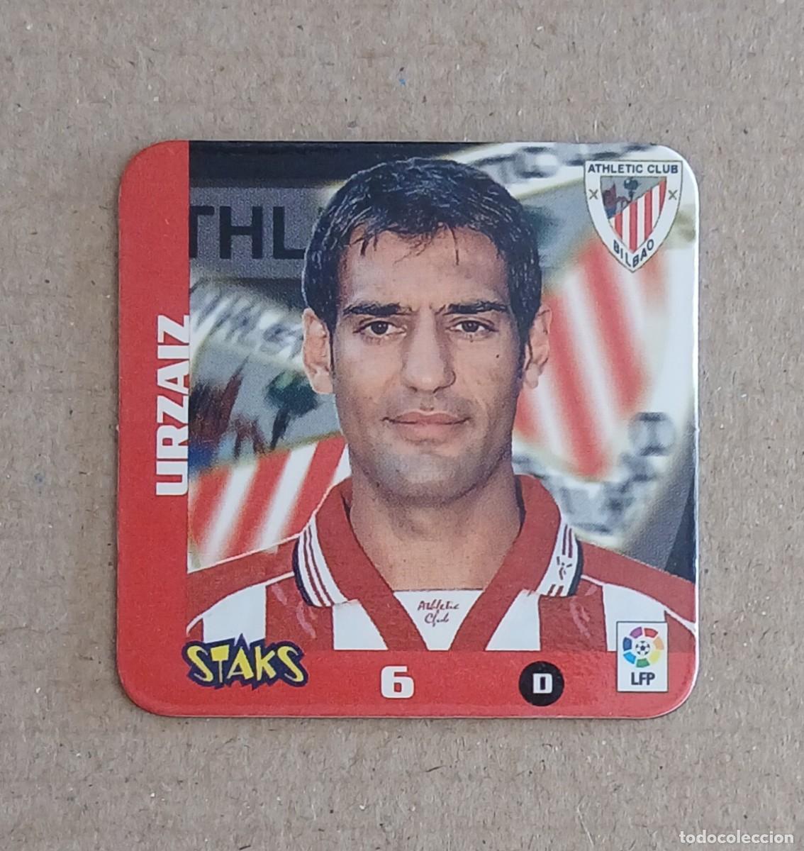 Fu&szlig;ball-Sticker: STAK n&ordm; 6 URZ&Aacute;IZ ATHLETIC DE BILBAO STAKS LA RAZ&Oacute;N LIGA 2003-2004 DE PANINI.