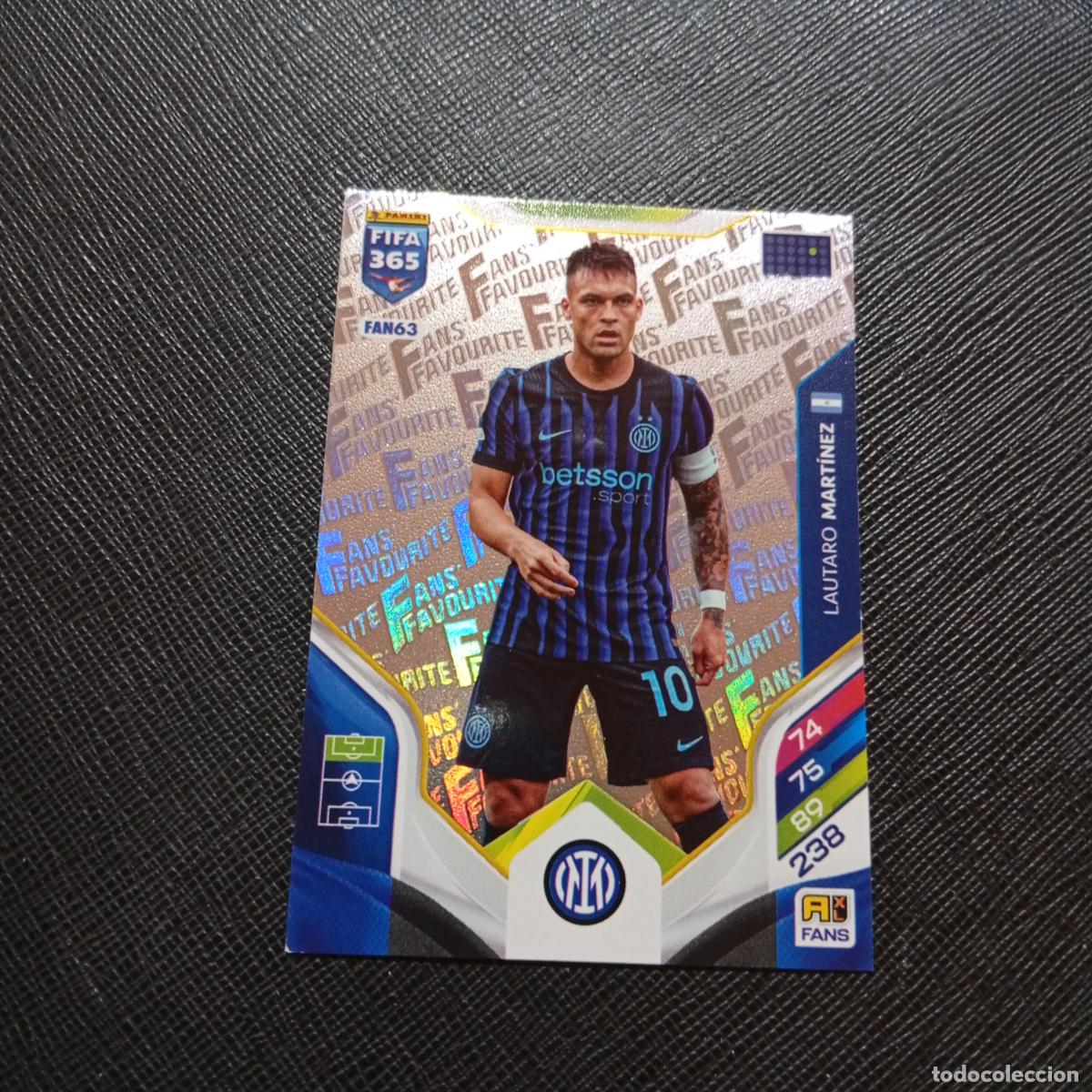 Fu&szlig;ball-Sticker: FAN63 LAUTARO MARTINEZ INTER MILAN ADRENALYN 2025 2026 FIFA 365 CROMO FUTBOL 25 26 - A215 PG46