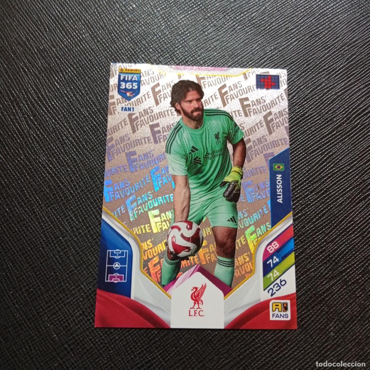 Fu&szlig;ball-Sticker: FAN1 ALISSON LIVERPOOL ADRENALYN 2025 2026 FIFA 365 CROMO FUTBOL 25 26 - A215 PG46