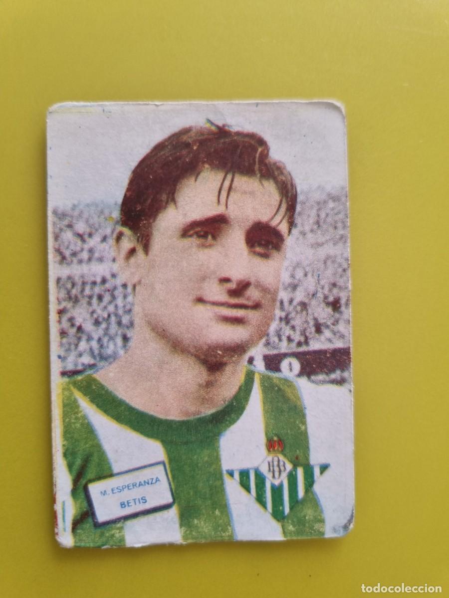 Fu&szlig;ball-Sticker: CROMO FUTBOL FHER 61 62 1961 1962 NUNCA PEGADO SIN PEGAR M. ESPERANZA REAL BETIS AR926