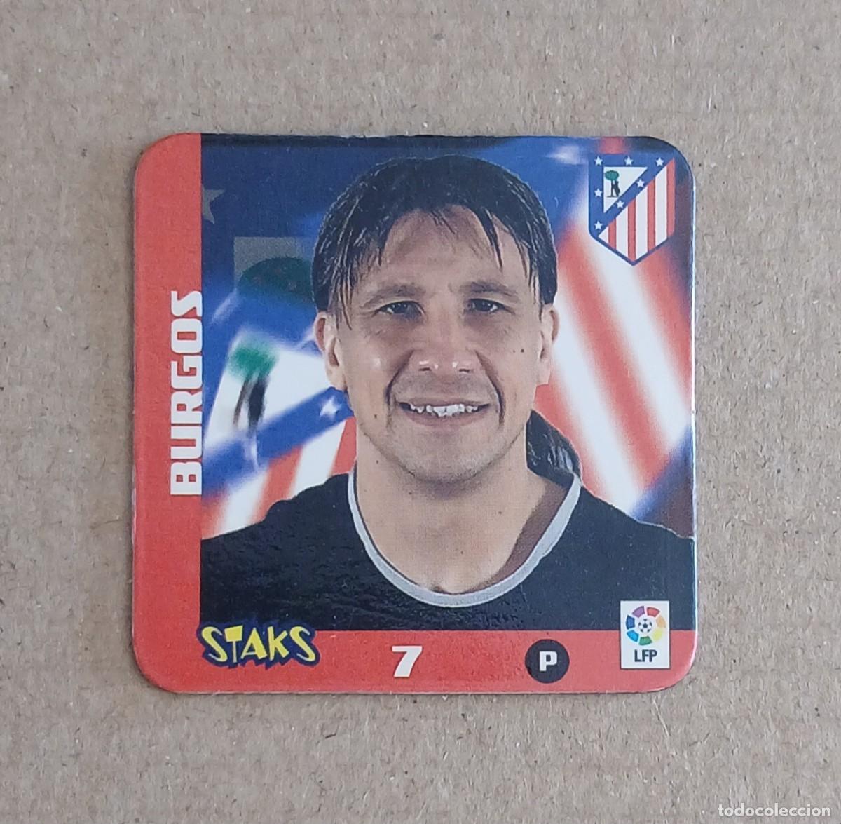 Fu&szlig;ball-Sticker: STAK n&ordm; 7 BURGOS ATL&Eacute;TICO DE MADRID STAKS LA RAZ&Oacute;N LIGA 2003-2004 DE PANINI.