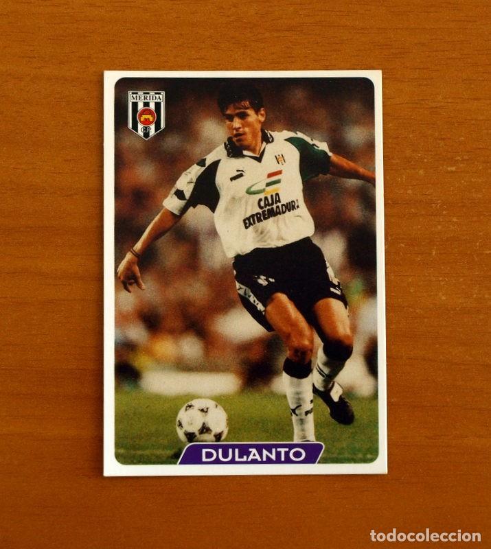 Fu&szlig;ball-Sticker: Merida -N&ordm; 350 Dulanto -UH- &Uacute;ltima Hora -Las Fichas la Liga 95-96-1995-1996 -Mundicromo Sport