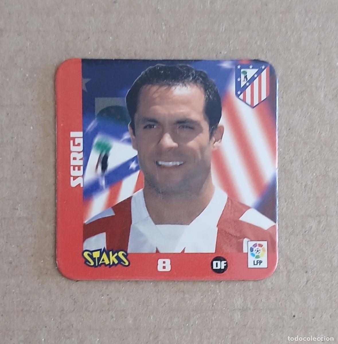 Fu&szlig;ball-Sticker: STAK n&ordm; 8 SERGI ATL&Eacute;TICO DE MADRID STAKS LA RAZ&Oacute;N LIGA 2003-2004 DE PANINI.