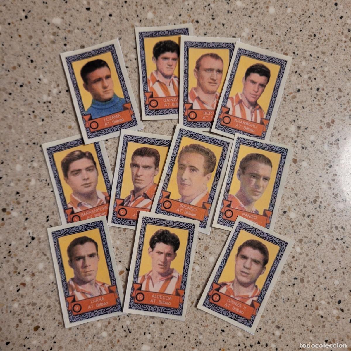 Football Stickers: ATLETICO BILBAO 11 CROMOS EQUIPO COMPLETO FACSIMIL DE LA TEMPORADA 1947-48