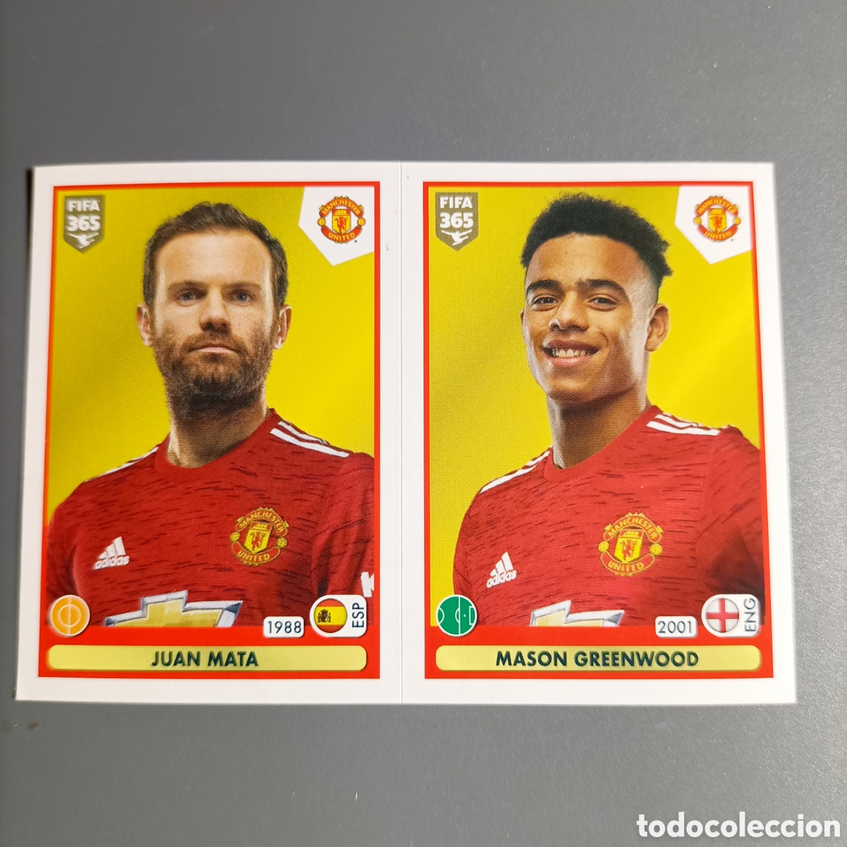 Football Stickers: STICKER PANINI ALBUM 2021. FIFA 365 (MANCHESTER UNITED) №69 A B