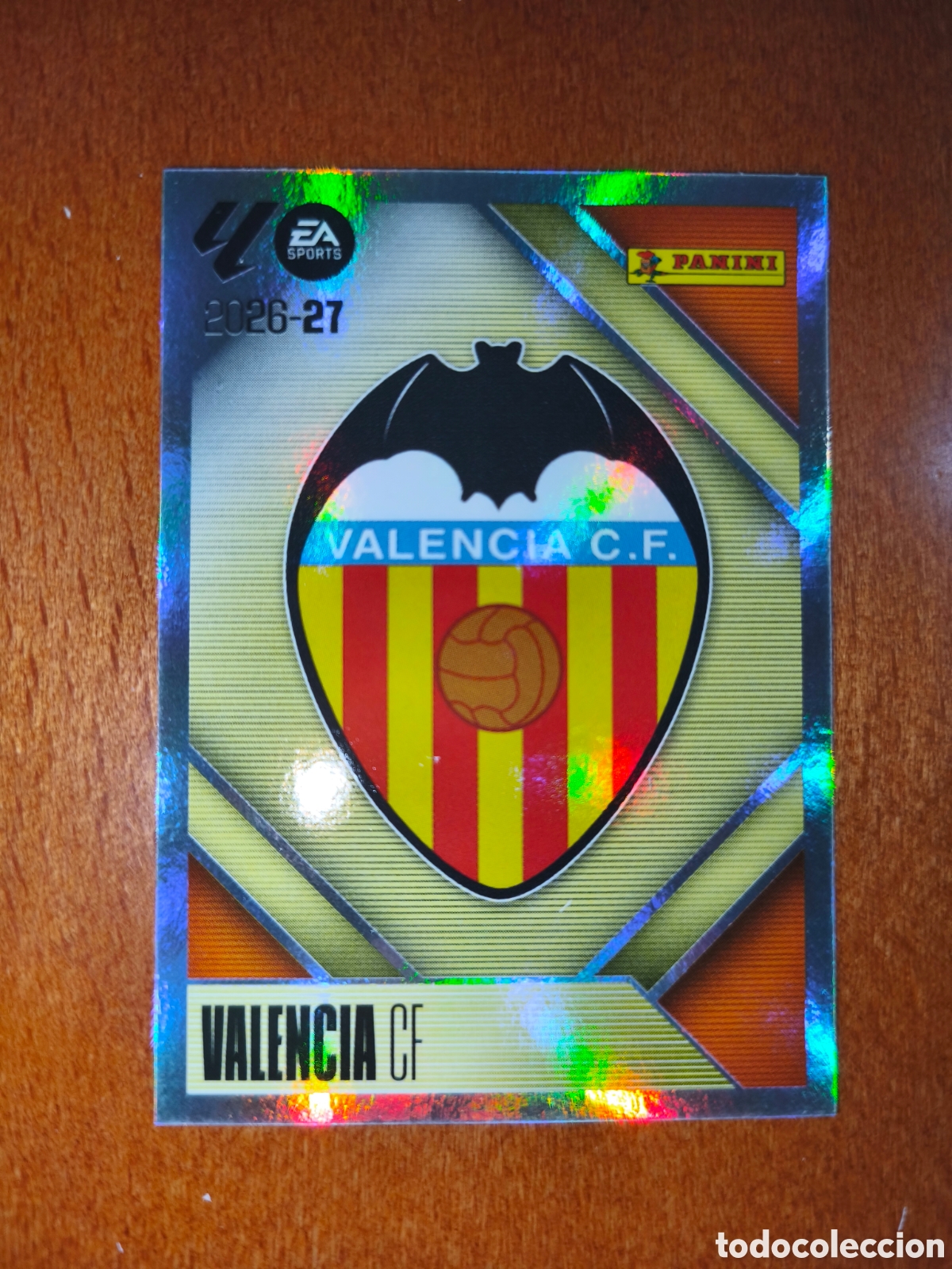 Cromos de f&uacute;tbol: Escudo Valencia CF n&deg;1 liga este 26/27