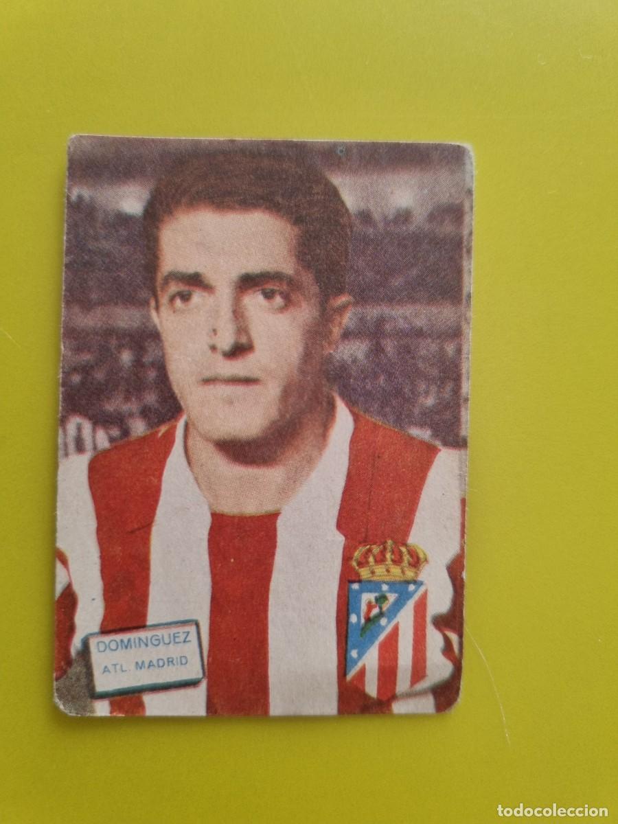 Cromos de f&uacute;tbol: CROMO FUTBOL FHER 61 62 1961 1962 NUNCA PEGADO SIN PEGAR DOMINGUEZ AT DE MADRID AR926