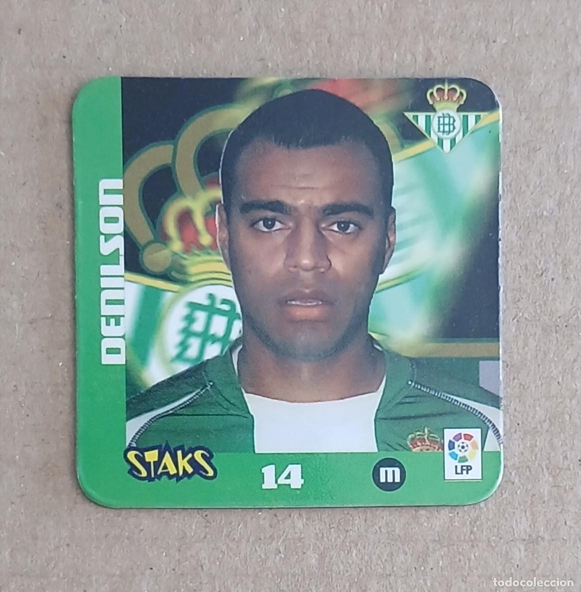 Cromos de f&uacute;tbol: STAK n&ordm; 14 DENILSON REAL BETIS STAKS LA RAZ&Oacute;N LIGA 2003-2004 DE PANINI.