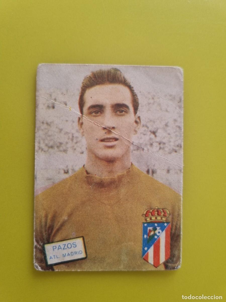 Cromos de f&uacute;tbol: CROMO FUTBOL FHER 61 62 1961 1962 NUNCA PEGADO SIN PEGAR PAZOS AT DE MADRID AR926