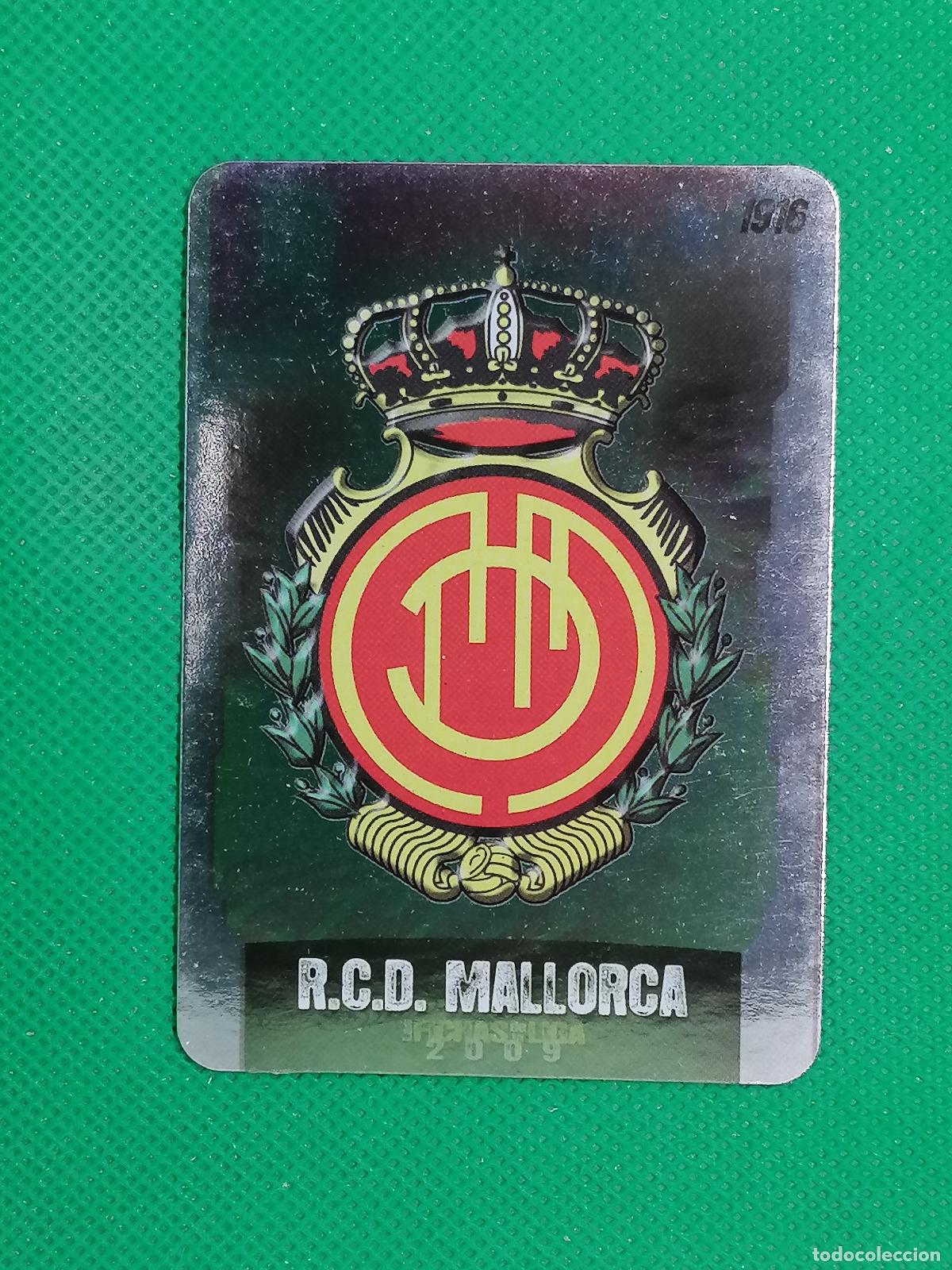 Cromos de f&uacute;tbol: 163 ESCUDO PUNTAS REDONDAS MALLORCA ⚽ MUNDICROMO LAS FICHAS DE LA LIGA 08 09 2008 2009 ⚽