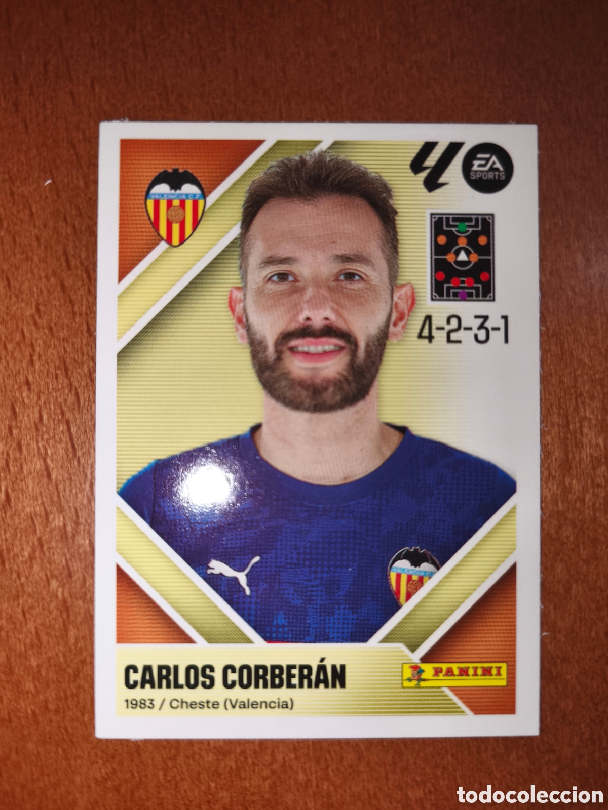 Cromos de f&uacute;tbol: Carlos Corberan n&deg;2 liga este 26/27 Valencia