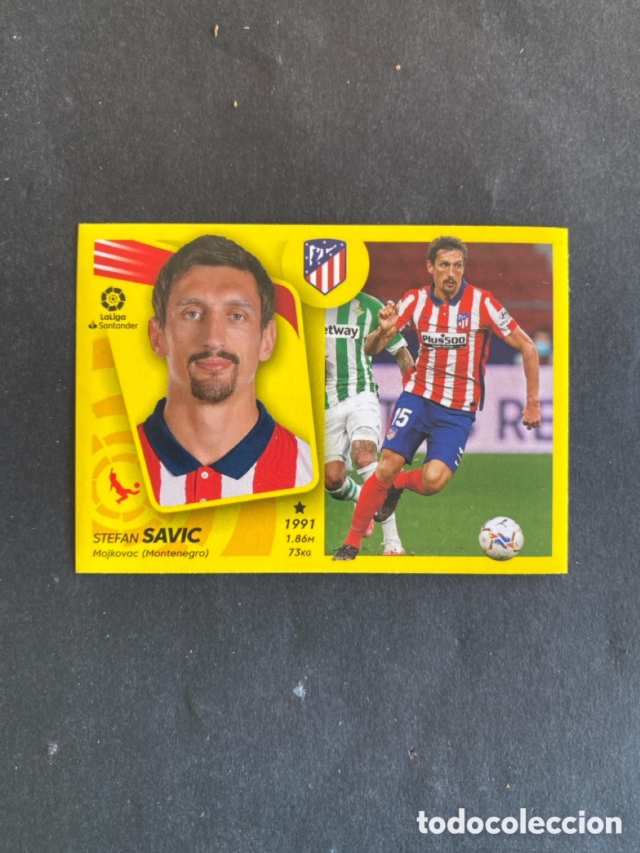 Cromos de f&uacute;tbol: Cromo liga 21/22 Atl&eacute;tico de Madrid N* 10
