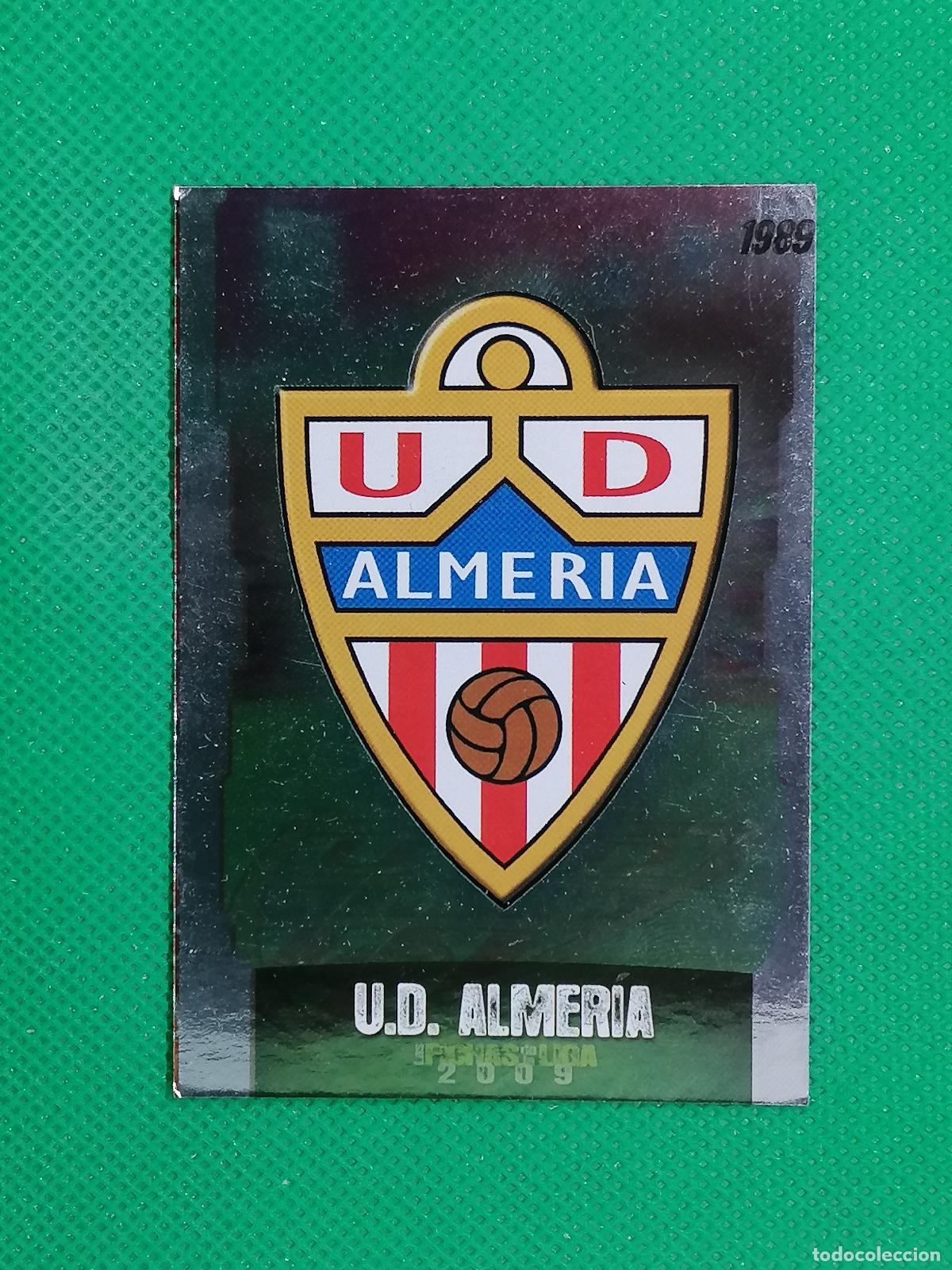 Cromos de f&uacute;tbol: 190 ESCUDO PUNTAS CUADRADAS ALMERIA ⚽ MUNDICROMO LAS FICHAS DE LA LIGA 08 09 2008 2009 ⚽