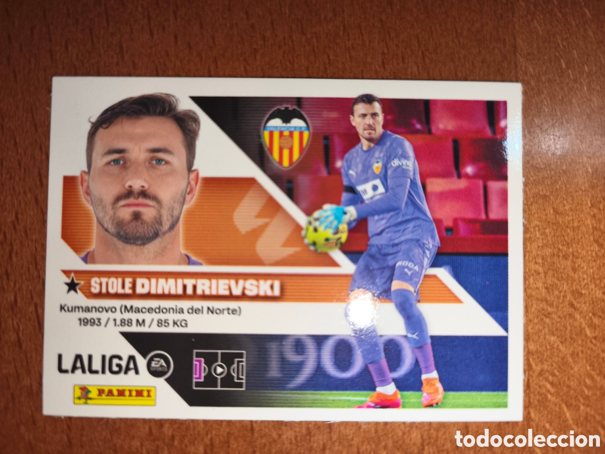 Cromos de f&uacute;tbol: Dimitrievski n&deg;3 liga este 26/27 Valencia