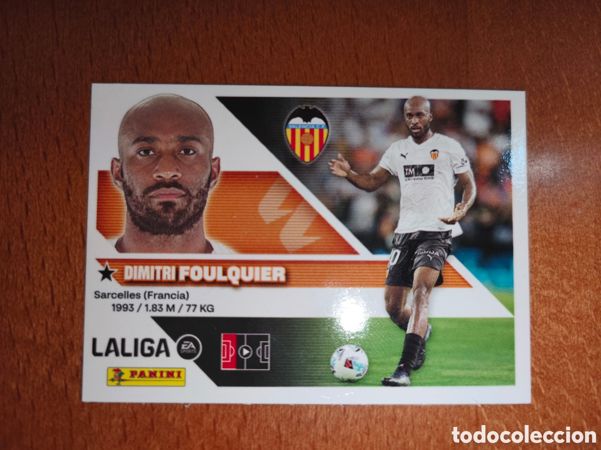 Fu&szlig;ball-Sticker: Foulquier n&deg;5 liga este 26/27 Valencia