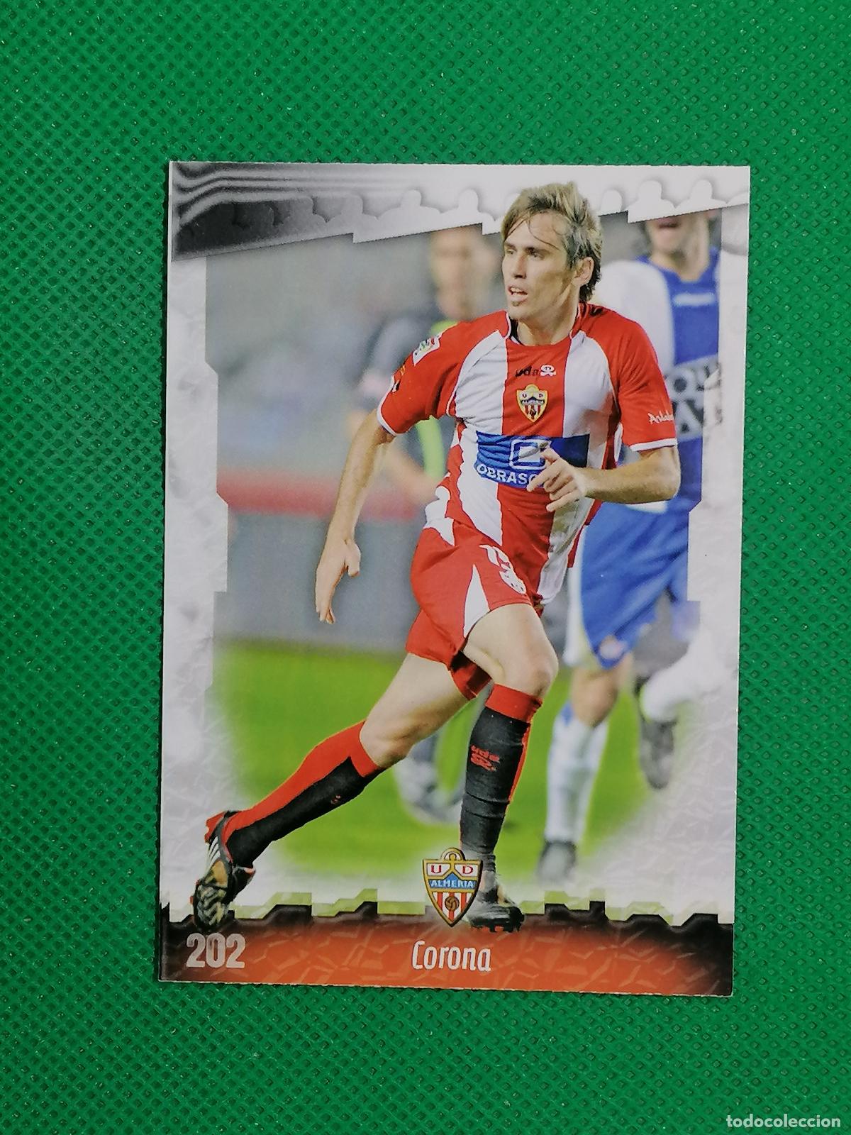 Cartes &agrave; collectionner de Football: 202 CORONA ALMERIA ⚽ MUNDICROMO LAS FICHAS DE LA LIGA 08 09 2008 2009 ⚽