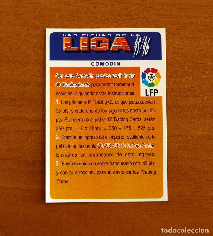 Football Stickers: &Iacute;ndice Comod&iacute;n -Las Fichas la Liga 95-96-1995-1996 -Mundicromo