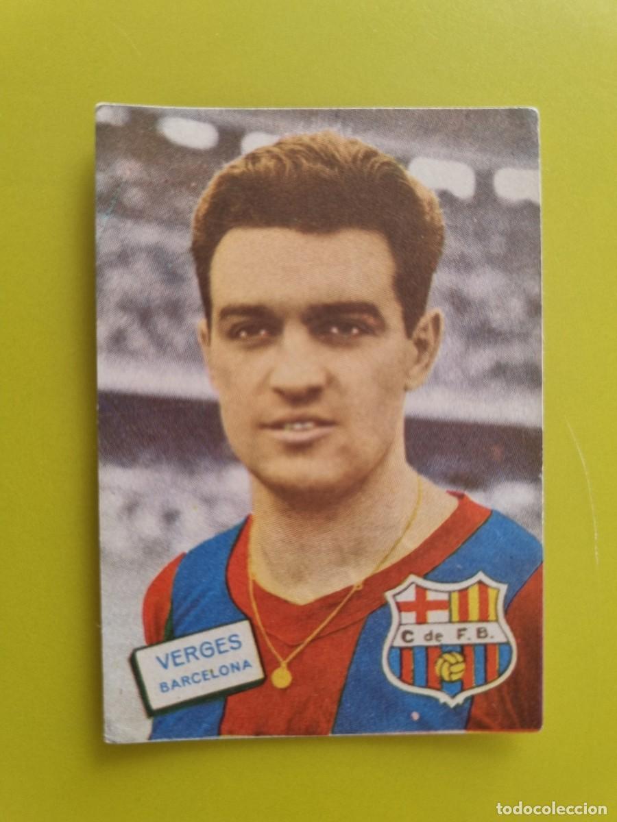 Football Stickers: CROMO FUTBOL FHER 61 62 1961 1962 NUNCA PEGADO SIN PEGAR VERGES FC BARCELONA AR926