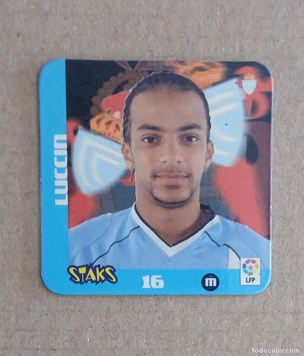 Football Stickers: STAK n&ordm; 16 LUCCIN CELTA DE VIGO STAKS LA RAZ&Oacute;N LIGA 2003-2004 DE PANINI.