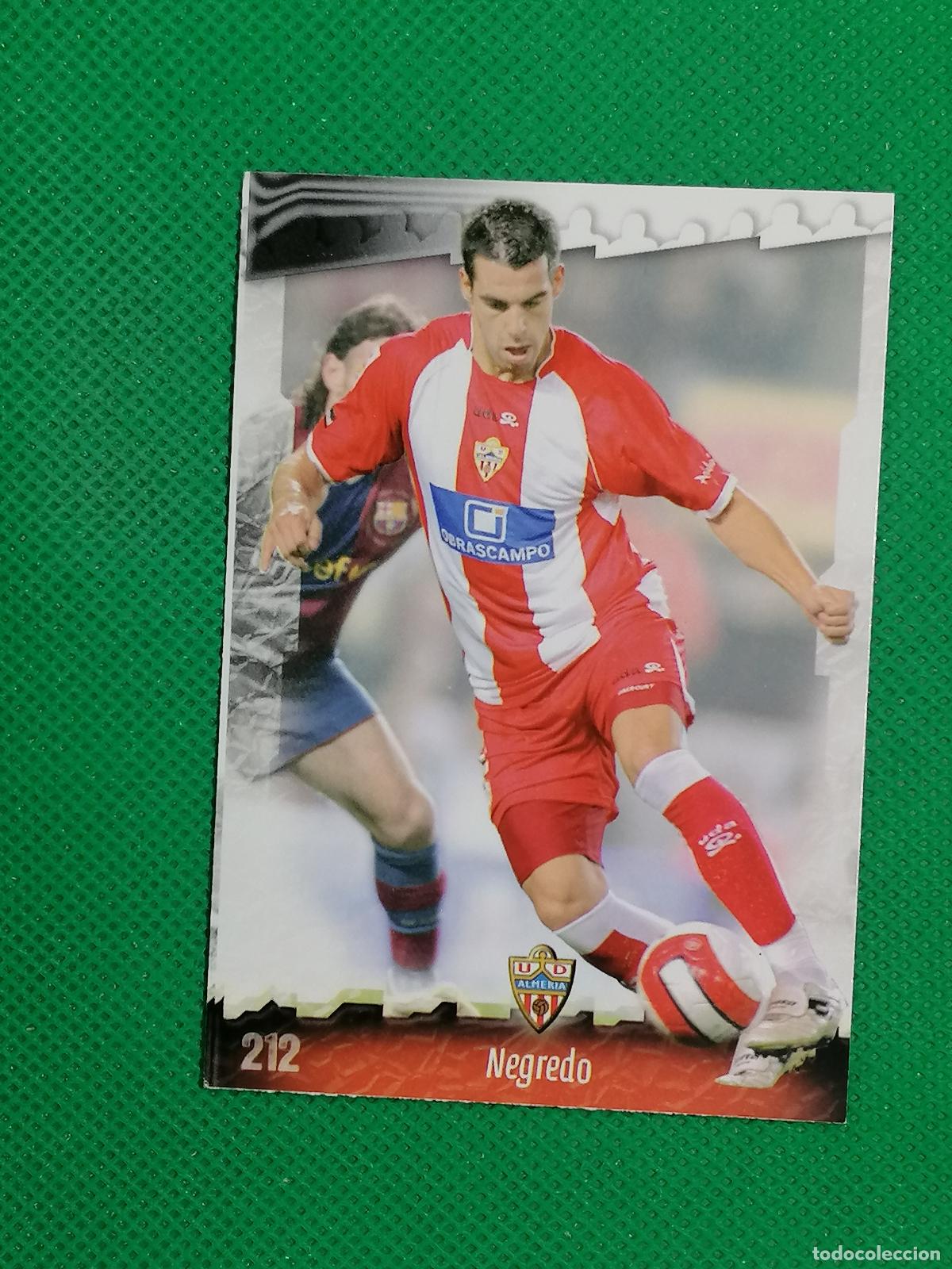 Cromos de f&uacute;tbol: 212 NEGREDO ALMERIA ⚽ MUNDICROMO LAS FICHAS DE LA LIGA 08 09 2008 2009 ⚽