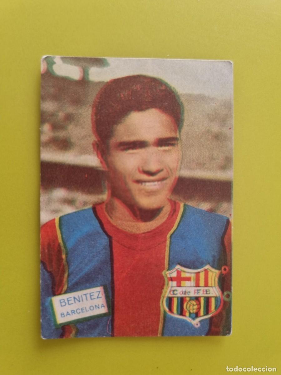 Cromos de f&uacute;tbol: CROMO FUTBOL FHER 61 62 1961 1962 NUNCA PEGADO SIN PEGAR BENITEZ FC BARCELONA AR926