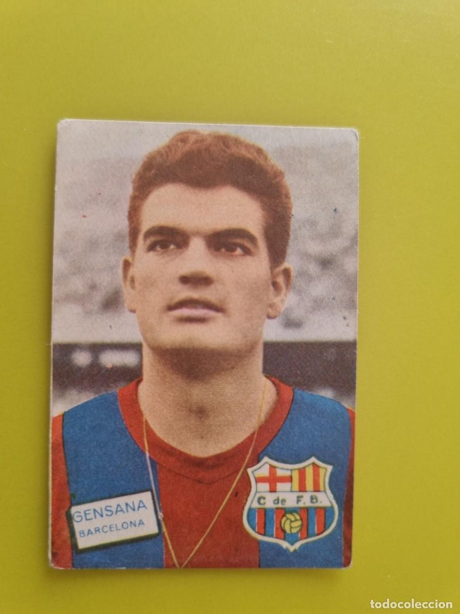 Cromos de f&uacute;tbol: CROMO FUTBOL FHER 61 62 1961 1962 NUNCA PEGADO SIN PEGAR GENSANA FC BARCELONA AR926