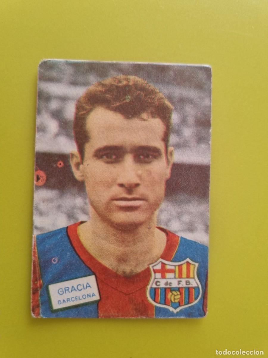 Cromos de f&uacute;tbol: CROMO FUTBOL FHER 61 62 1961 1962 NUNCA PEGADO SIN PEGAR GARCIA FC BARCELONA AR926