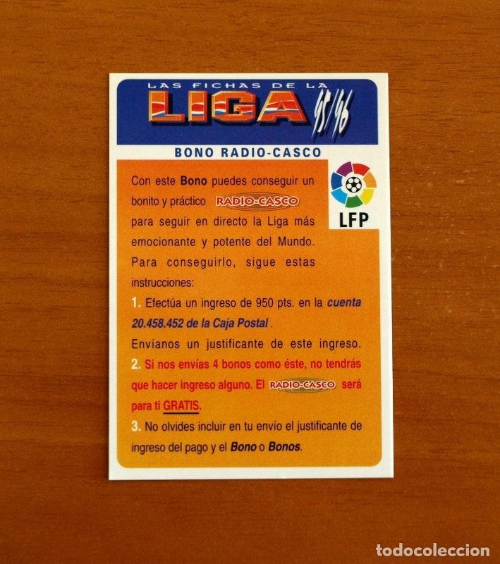 Cromos de Futebol: &Iacute;ndice Bono Radio Casco -Las Fichas la Liga 95-96-1995-1996 -Mundicromo