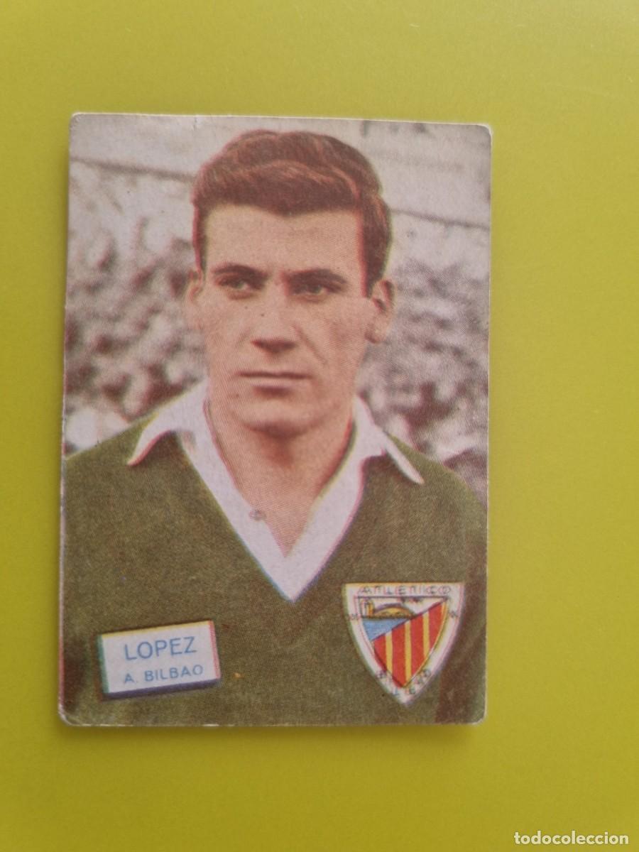 Cartes &agrave; collectionner de Football: CROMO FUTBOL FHER 61 62 1961 1962 NUNCA PEGADO SIN PEGAR LOPEZ ATH BILBAO AR926