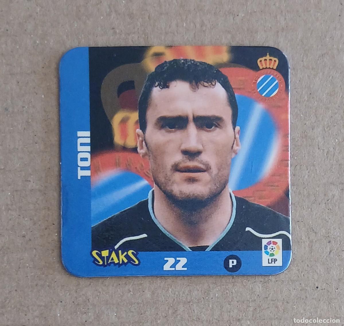 Fu&szlig;ball-Sticker: STAK n&ordm; 22 TONI ESPANYOL STAKS LA RAZ&Oacute;N LIGA 2003-2004 DE PANINI.