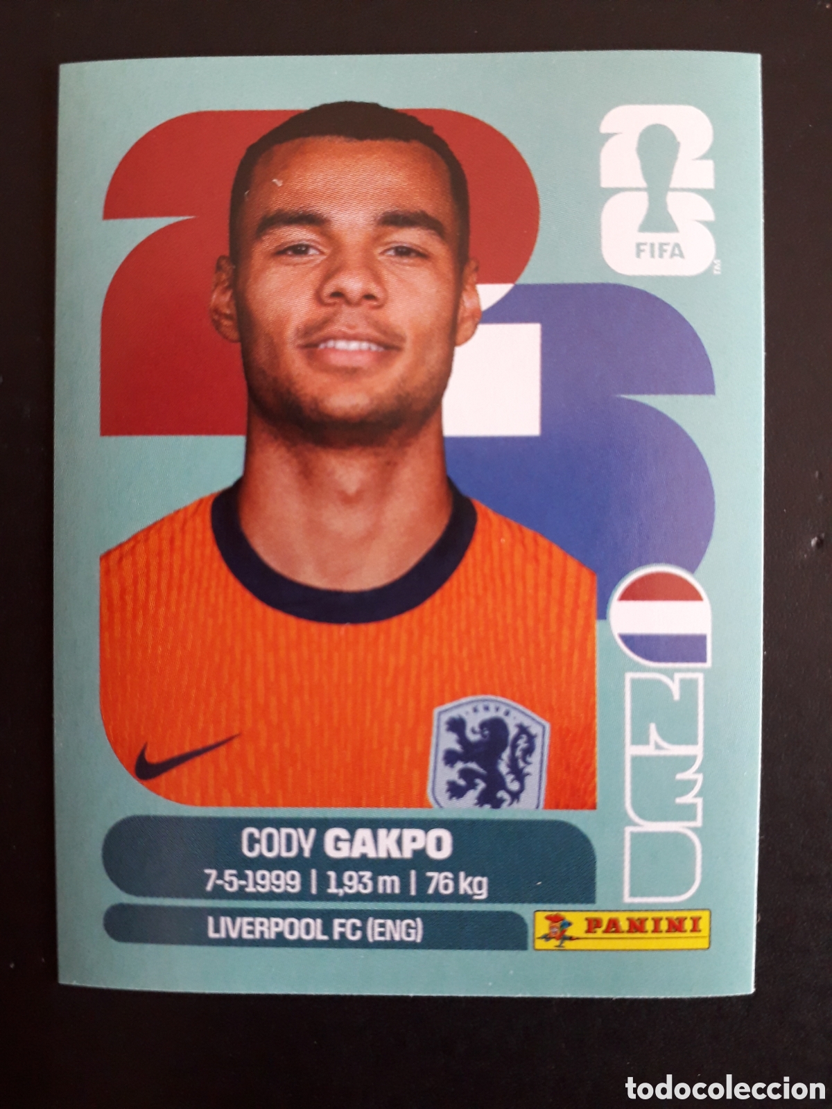 Cartes &agrave; collectionner de Football: GAKPO HOLANDA/PA&Iacute;SES BAJOS NED 20 MUNDIAL F&Uacute;TBOL 2026 FIFA WORLD CUP PANINI SIN PEG PEDIDO M&Iacute;NIMO 3&euro;