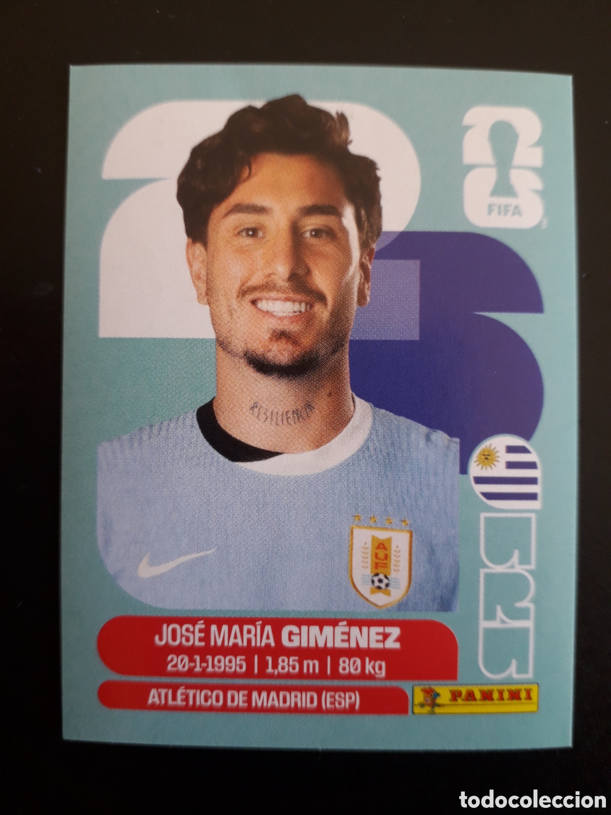 Cartes &agrave; collectionner de Football: GIM&Eacute;NEZ URUGUAY URU 5 MUNDIAL F&Uacute;TBOL 2026 FIFA WORLD CUP PANINI SIN PEGAR PEDIDO M&Iacute;NIMO 3&euro;