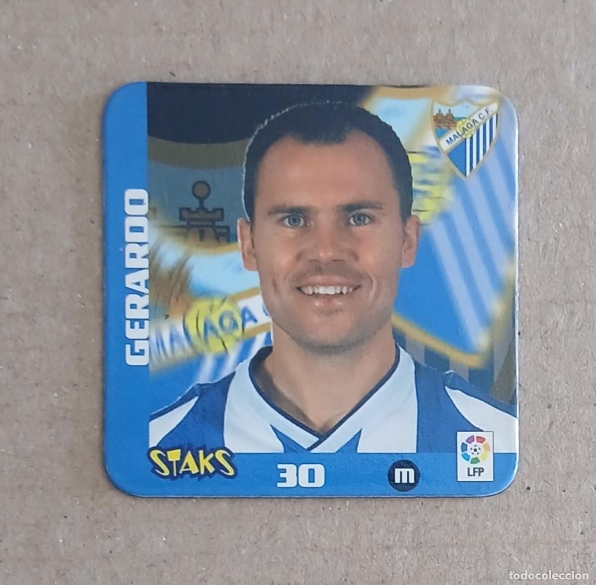 Football Stickers: STAK n&ordm; 30 GERARDO M&Aacute;LAGA STAKS LA RAZ&Oacute;N LIGA 2003-2004 DE PANINI.