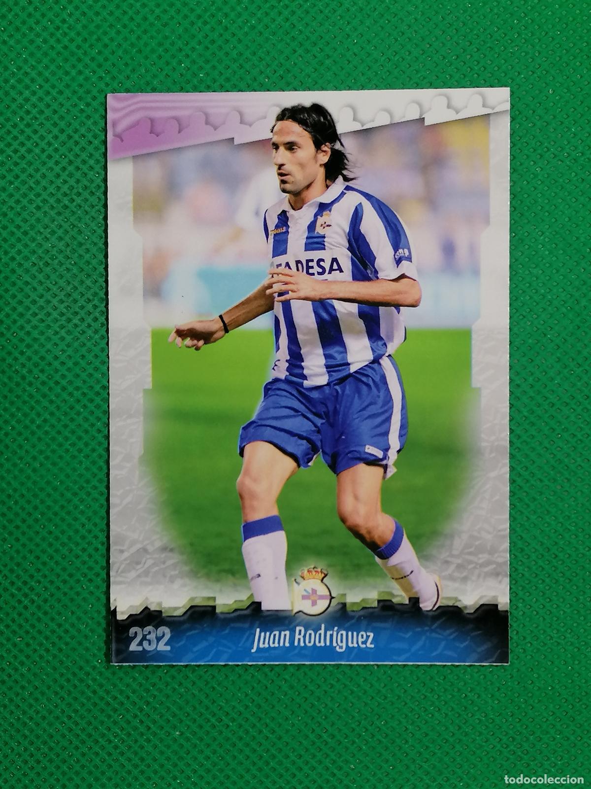 Football Stickers: 232 JUAN RODRIGUEZ DEPORTIVO ⚽ MUNDICROMO LAS FICHAS DE LA LIGA 08 09 2008 2009 ⚽