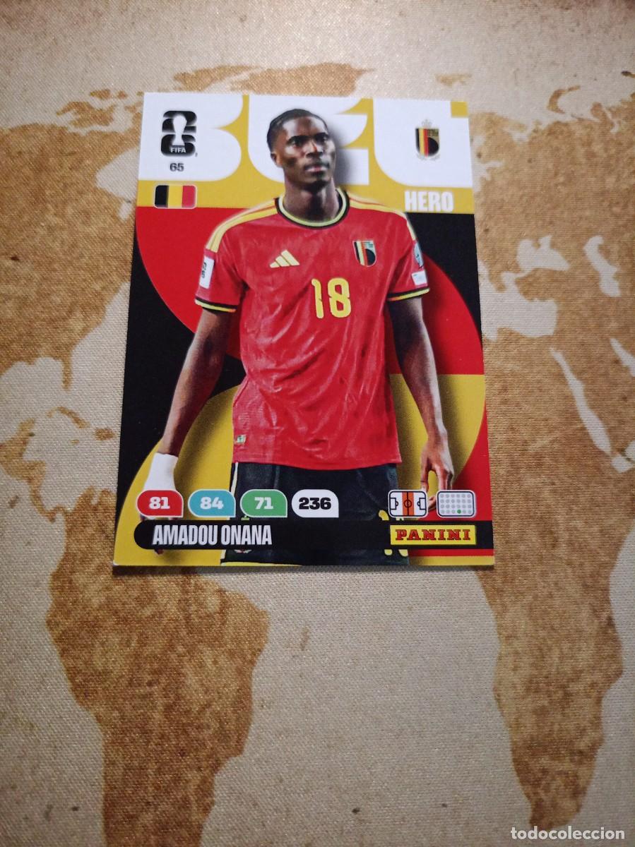 Football Stickers: # B&eacute;lgica 65 AMADOU ONANA Adrenalyn WORLD cup 2026