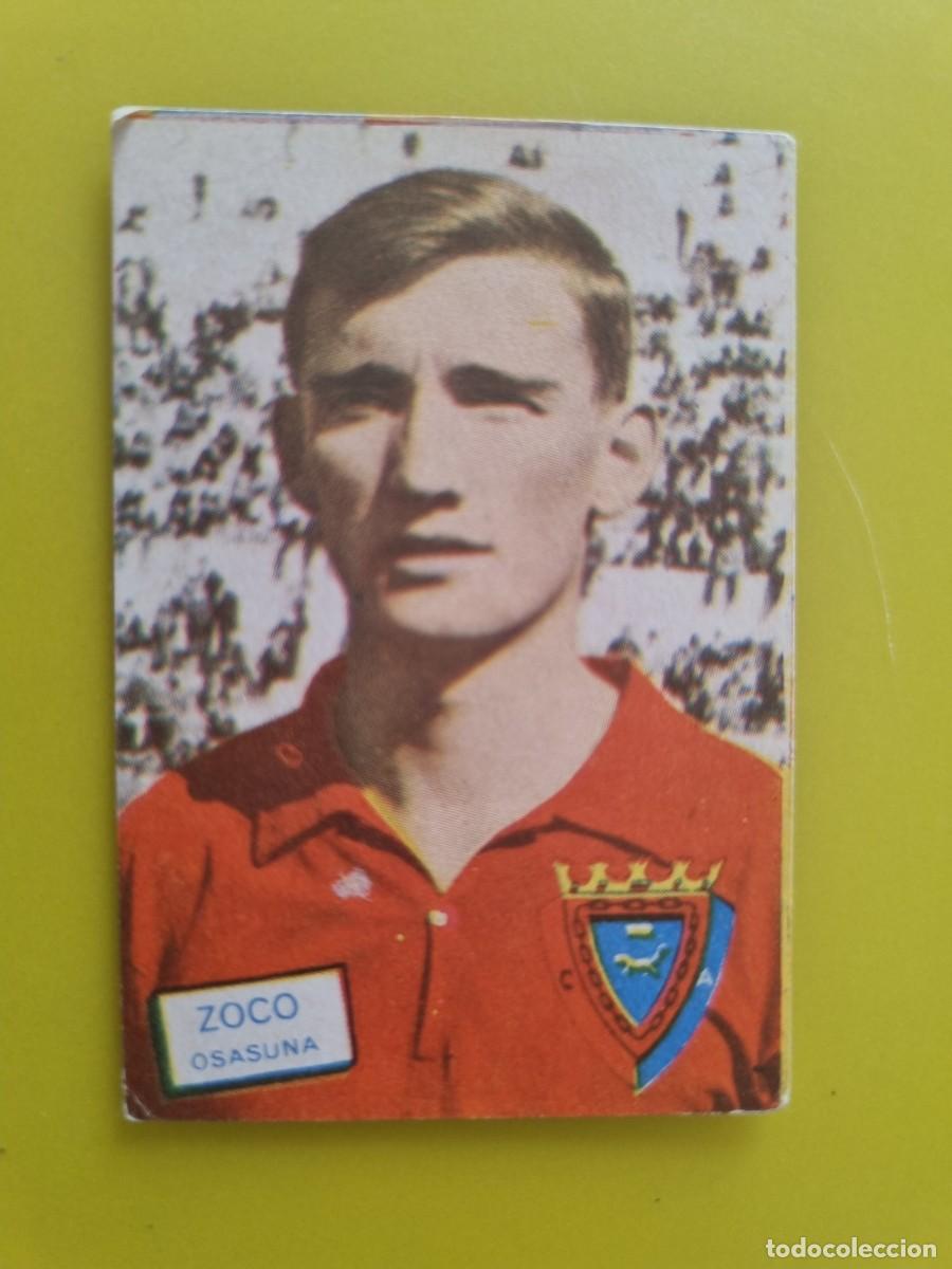 Cromos de f&uacute;tbol: CROMO FUTBOL FHER 61 62 1961 1962 NUNCA PEGADO SIN PEGAR ZOCO OSASUNA AR926