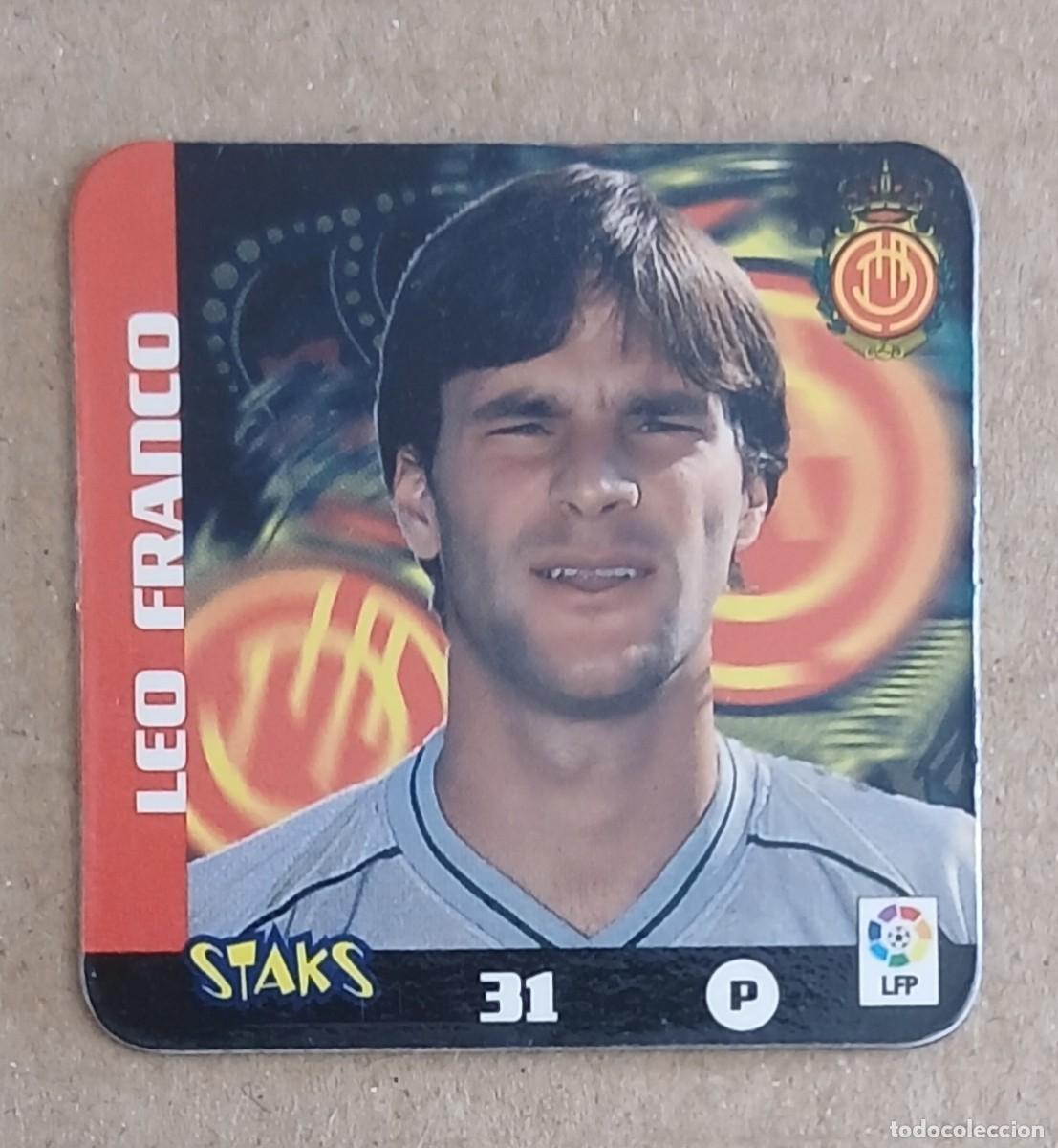 Cromos de f&uacute;tbol: STAK n&ordm; 31 LEO FRANCO REAL MALLORCA STAKS LA RAZ&Oacute;N LIGA 2003-2004 DE PANINI.
