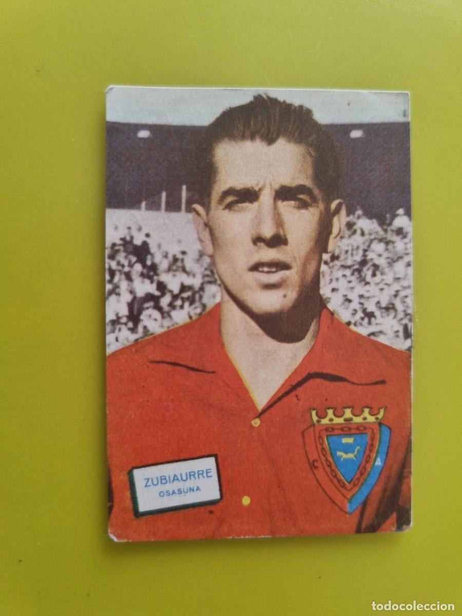 Cromos de f&uacute;tbol: CROMO FUTBOL FHER 61 62 1961 1962 NUNCA PEGADO SIN PEGAR ZUBIAURRE OSASUNA AR926