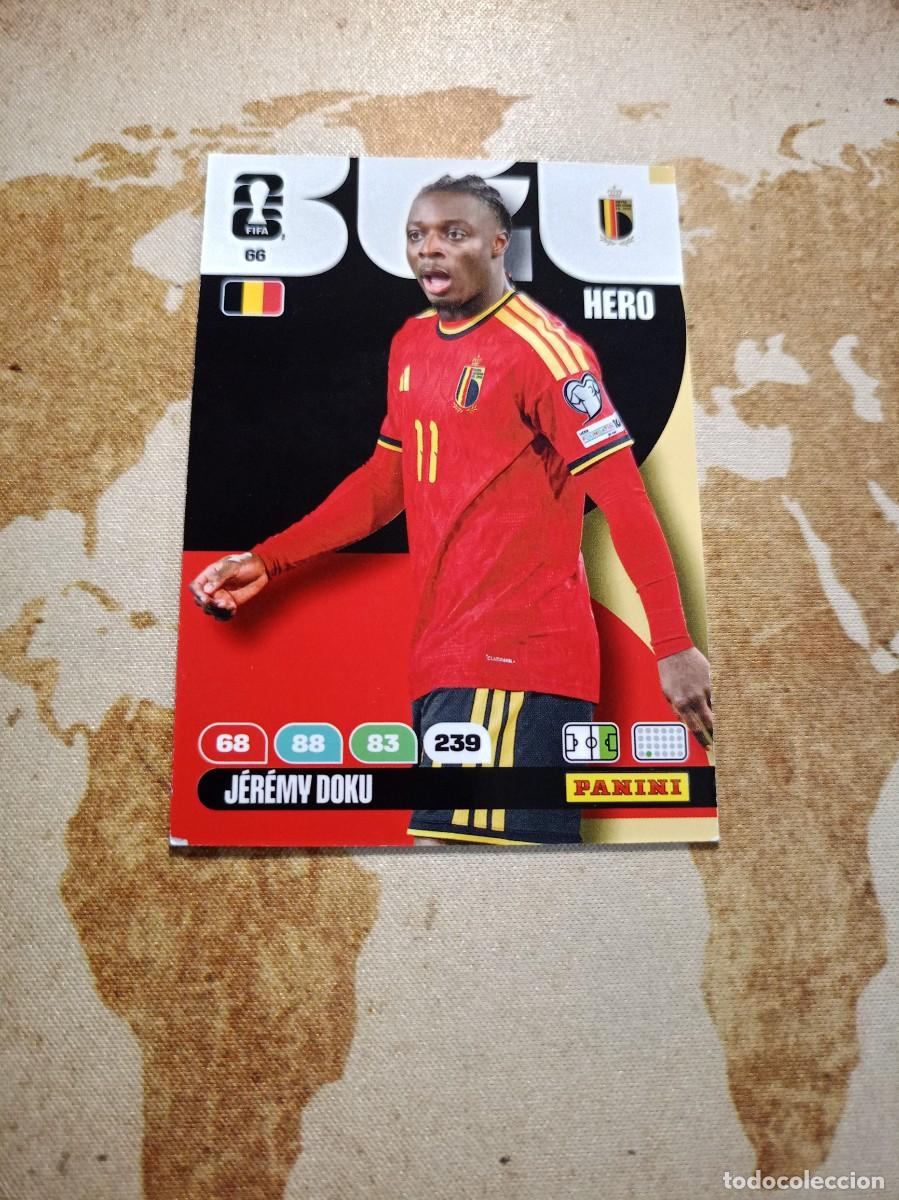 Cromos de f&uacute;tbol: # B&eacute;lgica 66 J&Eacute;R&Eacute;MY DOKU Adrenalyn WORLD cup 2026